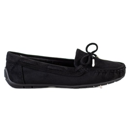 SHELOVET Bequeme Wildleder-Loafer schwarz
