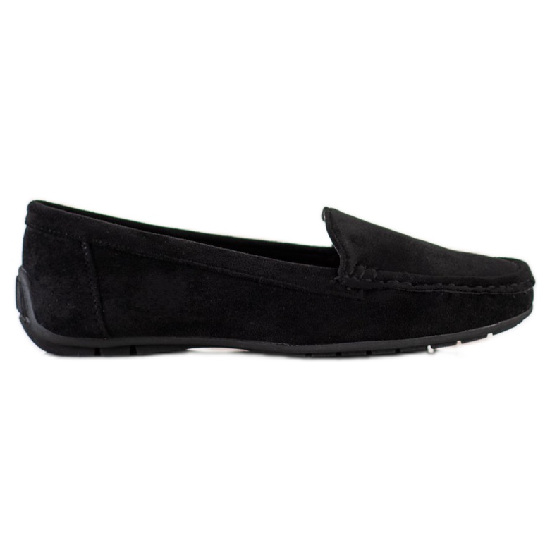 SHELOVET Schwarze Wildleder-Loafer