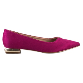 Filippo Pumps mit dekorativem Absatz rosa