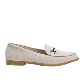 Juliette Beige Loafer aus Öko-Wildleder