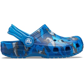 Crocs Kinder Classic Shark Clog blau 206147 4KI