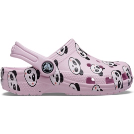 Crocs für Kinder Classic Panda Print Clog hellrosa 206999 6GD