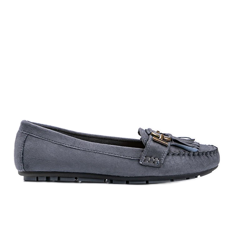 Graue Loafer aus Öko-Wildleder von Maia