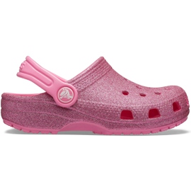 Crocs Kinder Classic Glitzer Clog rosa 205441 669