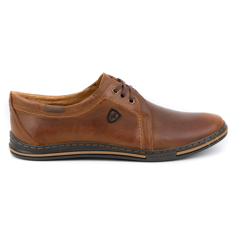 Polbut Lederschuhe für Herren 343 camel braun