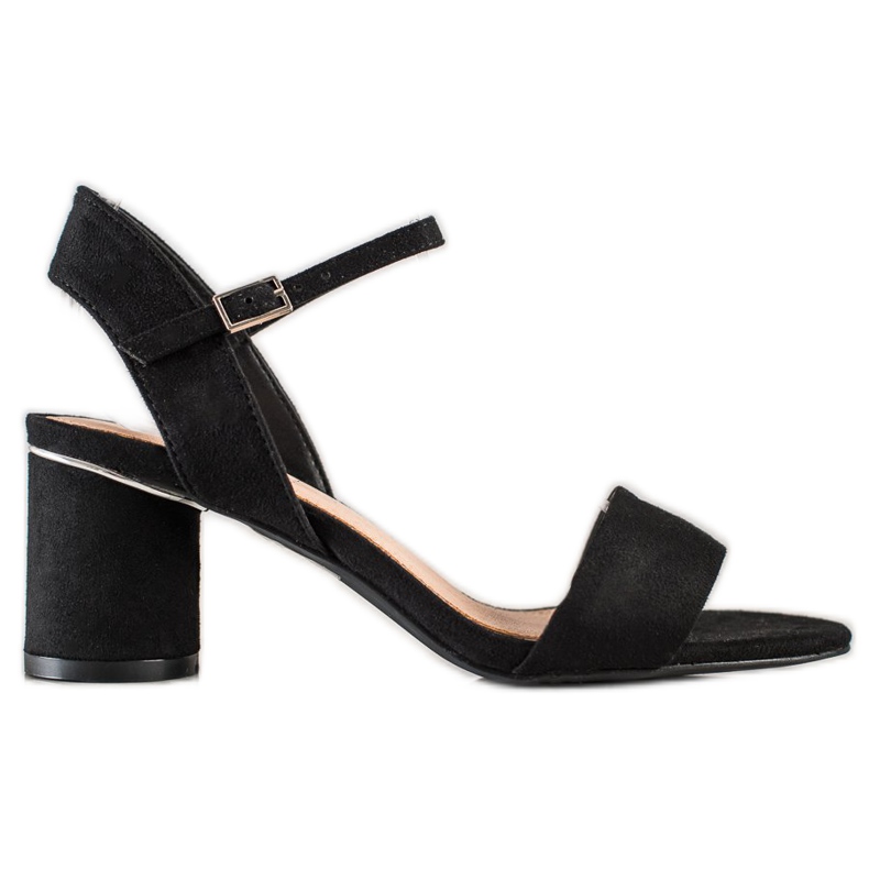 Evento Stilvolle Sandalen an einer Bar schwarz