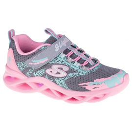 Skechers Twisty Brights W 302301L-GYPK Schuhe rosa grau