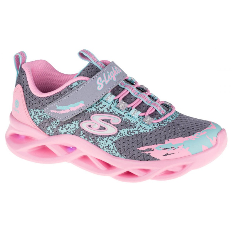 Skechers Twisty Brights W 302301L-GYPK Schuhe rosa grau