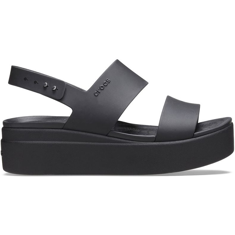 Crocs Damen Sandalen Brooklyn Low Wedge schwarz 206453 060
