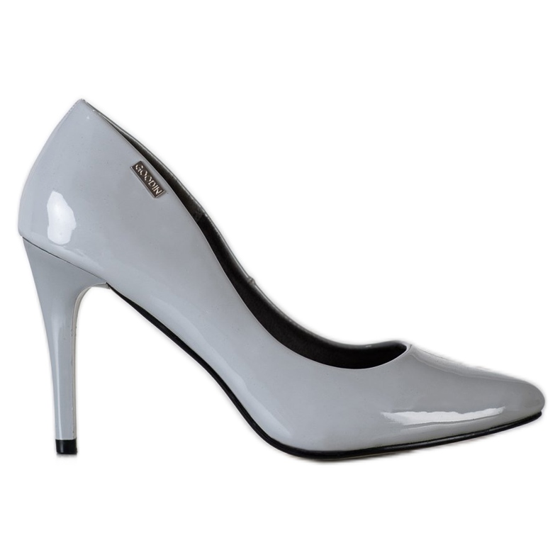 Goodin Lackierte Pumps grau