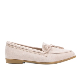 Beige Mokassins aus Kierra Öko-Wildleder