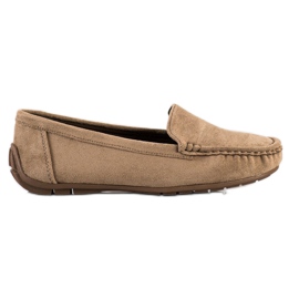 SHELOVET Beige Slipper mit Wildleder