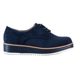 Renda Durchbrochene Schuhe auf der Plattform marineblau blau