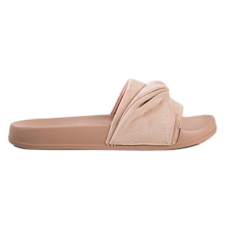 Bequeme VINCEZA Wildleder Hausschuhe braun