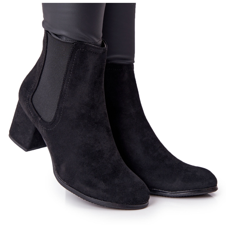 PJ1 Damen Warme Stiefel Jodhpur Stiefel Schwarz Juliette