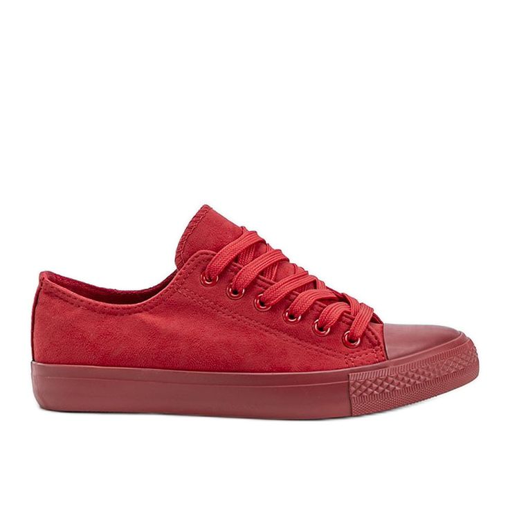 Rote Mara Sneakers aus Öko-Wildleder