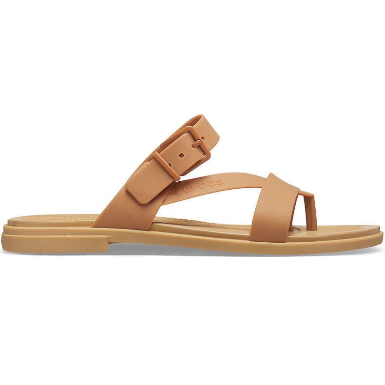 Crocs Damen Sandalen Tulum Toe Post Caramel 206 108 277 braun mehrfarbig
