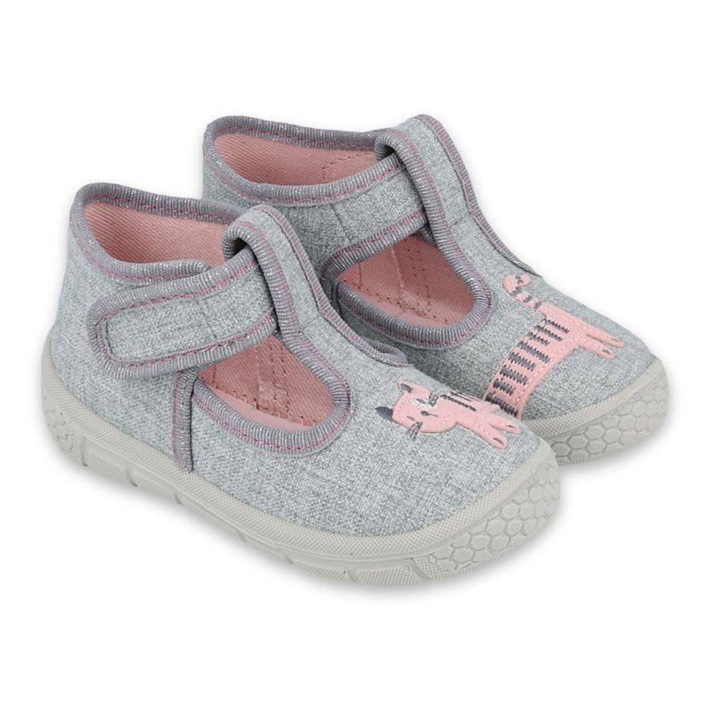 Befado Kinderschuhe 531P072 rosa grau
