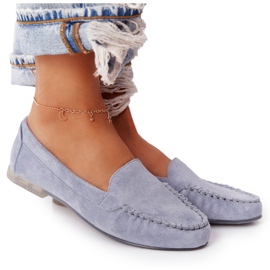 Wildleder Loafer Sergio Leone MK722 Blau