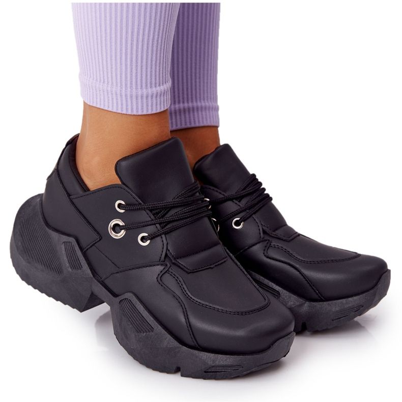 PS1 Damen-Turnschuhe auf einer massiven schwarzen, sprudelnden Sohle