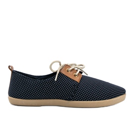 Dalia marineblaue gepunktete Sneakers