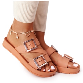 Duftende Gummipantoffeln Eco Friendly ZAXY HH285105 Camel beige braun