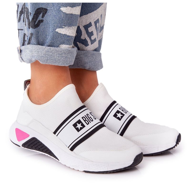 Sportschuhe Slip-On Memory Foam Big Star HH274538 Weiß