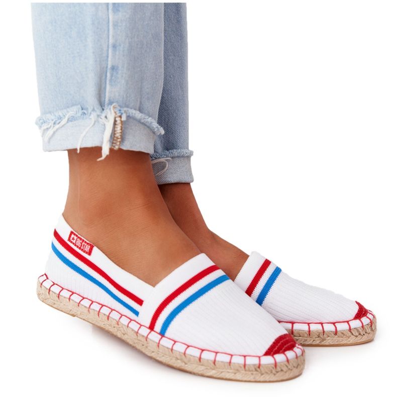 Tommy Big Star Espadrilles HH274486 Weiß rot blau