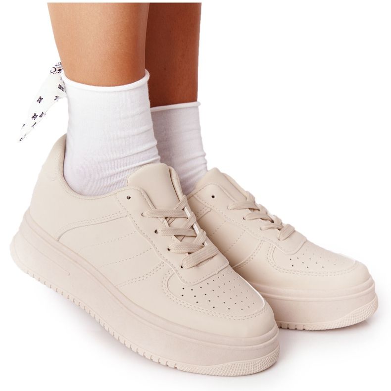 PS1 Damen Sportschuhe auf der Plattform Beige This Is Me