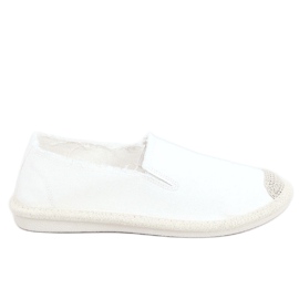 Weiße Espadrilles für Damen 7105 Weiß