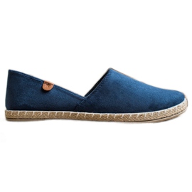 SHELOVET Espadrilles zum Hineinschlüpfen in Marineblau navy blau