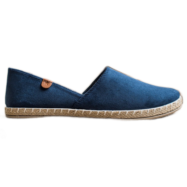 SHELOVET Espadrilles zum Hineinschlüpfen in Marineblau navy blau