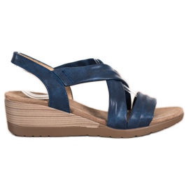 S. BARSKI Keilsandalen S.BARSKI blau
