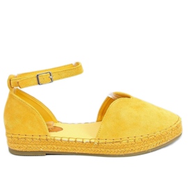 Damen-Espadrilles mit Schnitt in Honig 1219 Yellow gelb