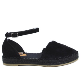 Schwarze Espadrilles mit Schnitt 1219 Black