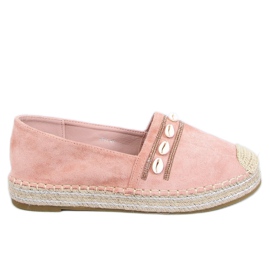 Espadrilles mit rosa Muscheln 6771 Pink