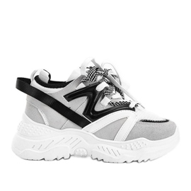 Graue Sneaker auf dicker Aracela-Sohle