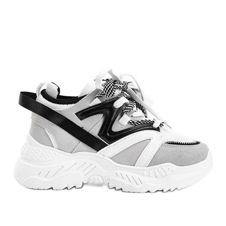 Graue Sneaker auf dicker Aracela-Sohle