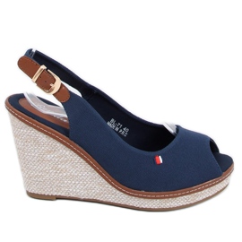 Keilsandalen BL-71 Navy marineblau