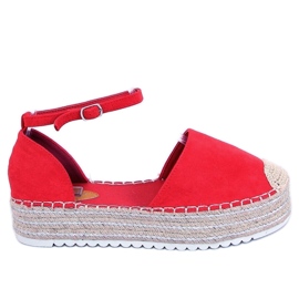 Espadrilles, Sandalen rot 2138 Rot