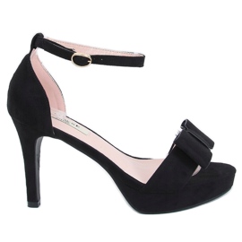 Schwarz 9R32 Schwarze Plateau-Sandalen