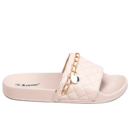 CK189P Beige-beige Hausschuhe