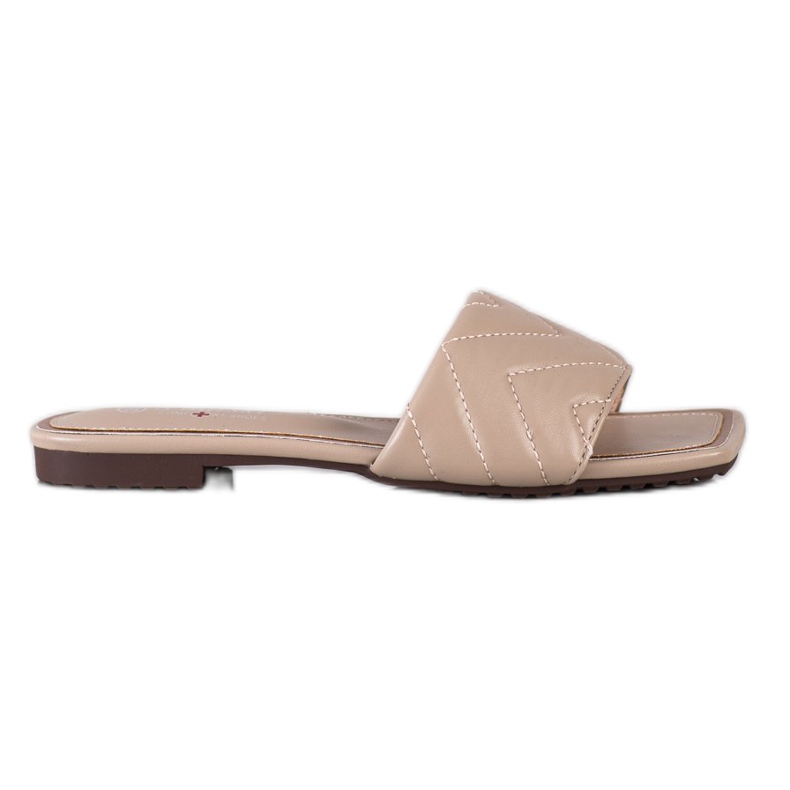 S. BARSKI Gesteppte S.BARSKI Hausschuhe beige