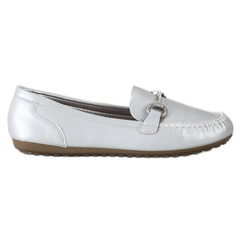 Queentina Elegante Slipper mit Cubic Zirkonia silber-