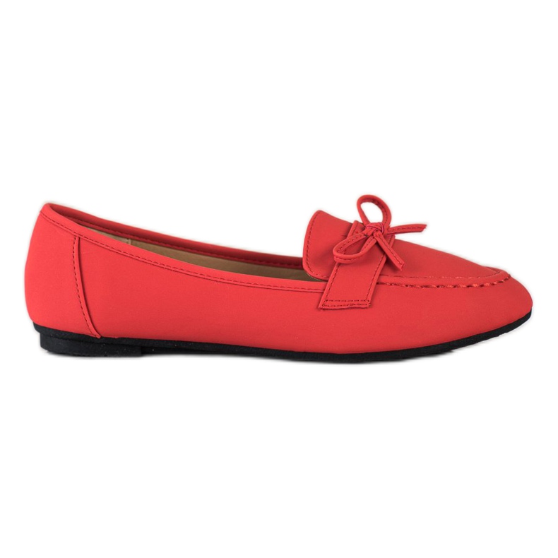 Diamantique Loafer aus Öko-Leder rot