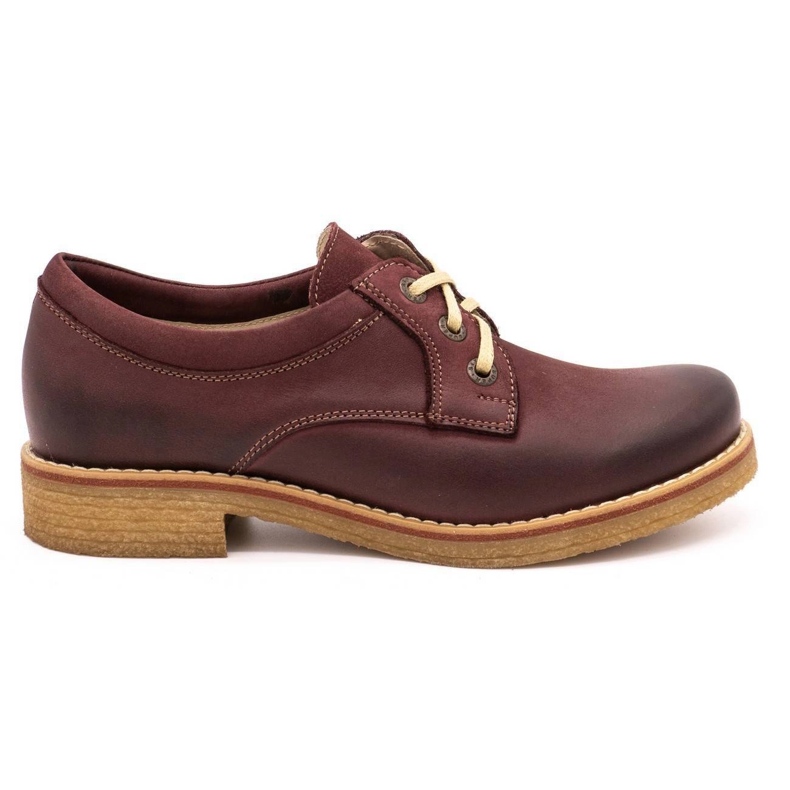 ButBal Damen Lederschuhe 656B bordeaux rot