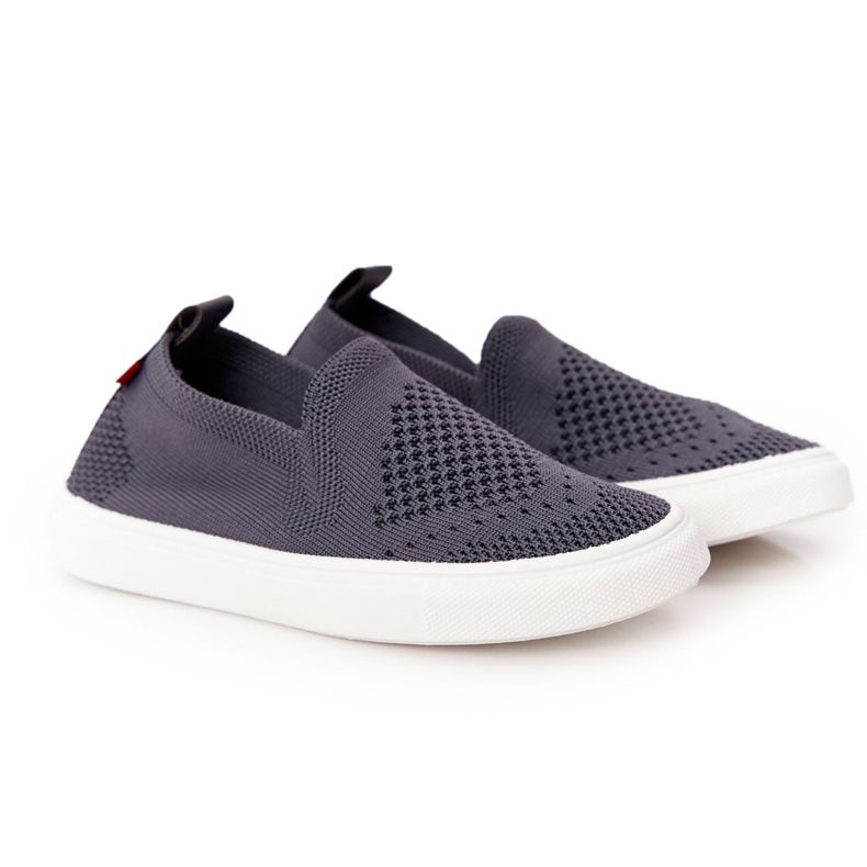 Kinder Slip-On Big Star HH374104 Grau Slip-On Sneakers