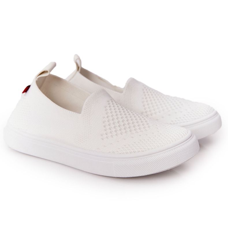 Kinder Slip-On Big Star HH374105 Weiße Slip-On Sneakers