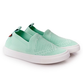Kinder Slip-On Big Star HH374101 Mint Slip-On Sneakers grün