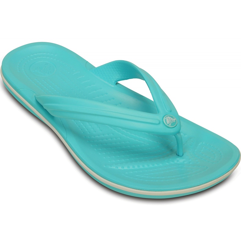 Crocs Damen Hausschuhe Crocband Flip Blau 11033 4DY
